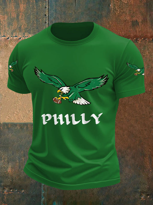 Men's Football Fans Lovers Gameday Casual Tee