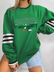 Women's Football Fans Lovers Gameday Casual Sweatshirt