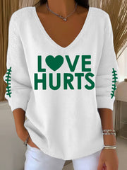 Women's Philadelphia Football Fans Lovers Gameday Casual Long-Sleeve Top