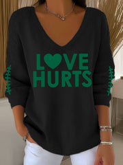 Women's Philadelphia Football Fans Lovers Gameday Casual Long-Sleeve Top