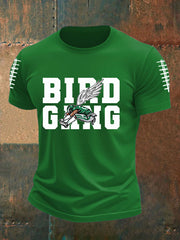 Men's Football Fans Lovers Gameday Casual imitation cotton short-sleeved T-shirt