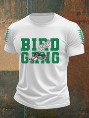 Men's Football Fans Lovers Gameday Casual imitation cotton short-sleeved T-shirt