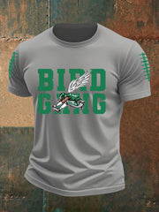 Men's Football Fans Lovers Gameday Casual imitation cotton short-sleeved T-shirt