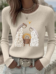 Women's Christmas Jesus Nativity Tops