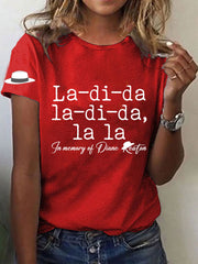 Women's La-di-da,la-di-da,la la Short Sleeve T-Shirt