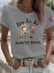 Women's Here For The Benito Bowl Iron On Short Sleeve T-Shirt