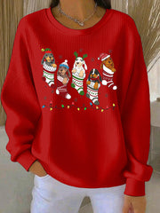 Women's Christmas Print Casual Sweatshirt