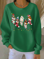 Women's Christmas Print Casual Sweatshirt