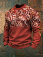 Men's Vintage Western Printed Sweatshirt