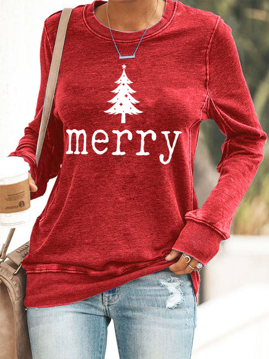 Women's Merry Christmas Casual Sweatshirt