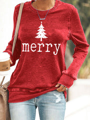 Women's Merry Christmas Casual Sweatshirt