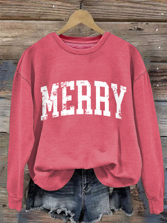 Women's Merry Christmas Casual Sweatshirt