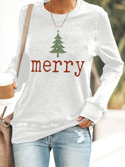 Women's Merry Christmas Casual Sweatshirt
