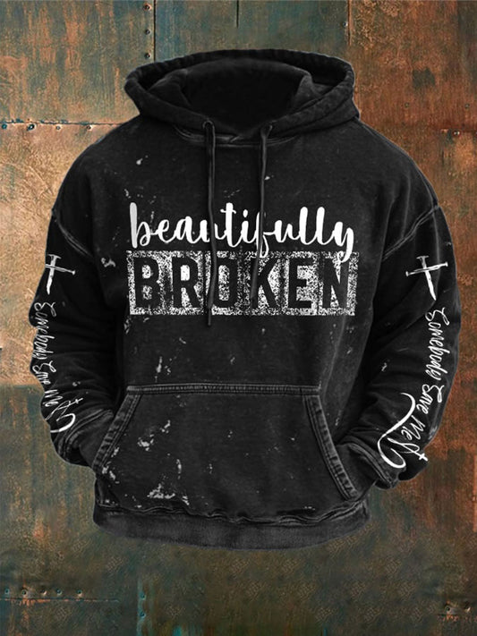 Men's Country Music Print Casual Hoodie