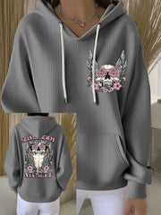 Women's Country Music Print Casual Hoodie