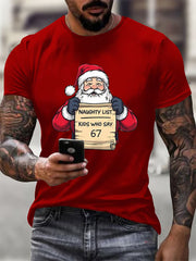 Men's Funny 67 Six Seven Meme Christmas Print T-shirt