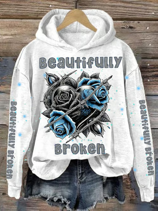 Women's Country Music Print Casual Hoodie