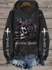 Women's Country Music Print Casual Hoodie