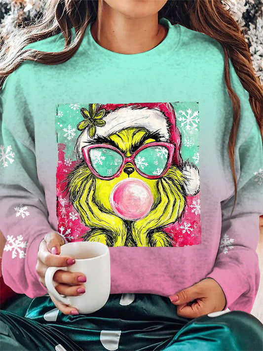 Women's Merry Christmas Print Sweatshirt