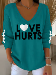 Women's Philadelphia Football Fans Lovers Gameday Casual Long-Sleeve Top