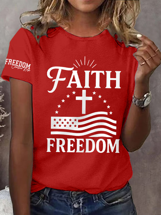 Women's Faith Freedom Tee