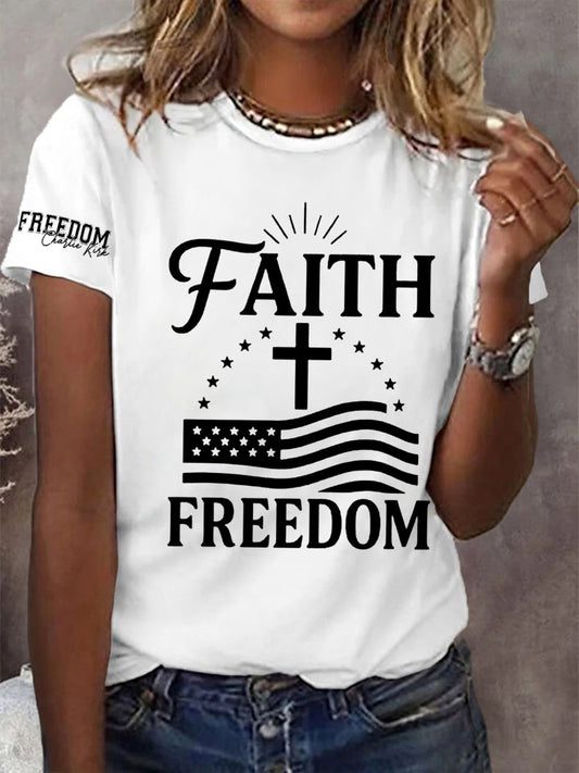 Women's Faith Freedom Tee