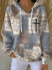 Women's Faith Art Printed Hoodie