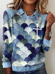 Women's Faith Art Printed Tops