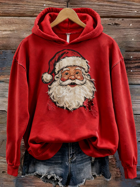 Women's Christmas Print Casual Hoodie