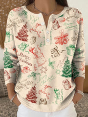 Women's Merry Christmas Knit Top