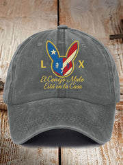 Unisex Bunny Football Music Lover Print Hat