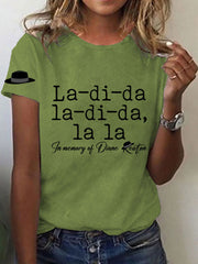 Women's La-di-da,la-di-da,la la Short Sleeve T-Shirt