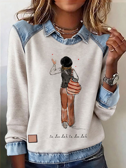 Women's La-di-da,la-di-da,la la Long Sleeve Shirt