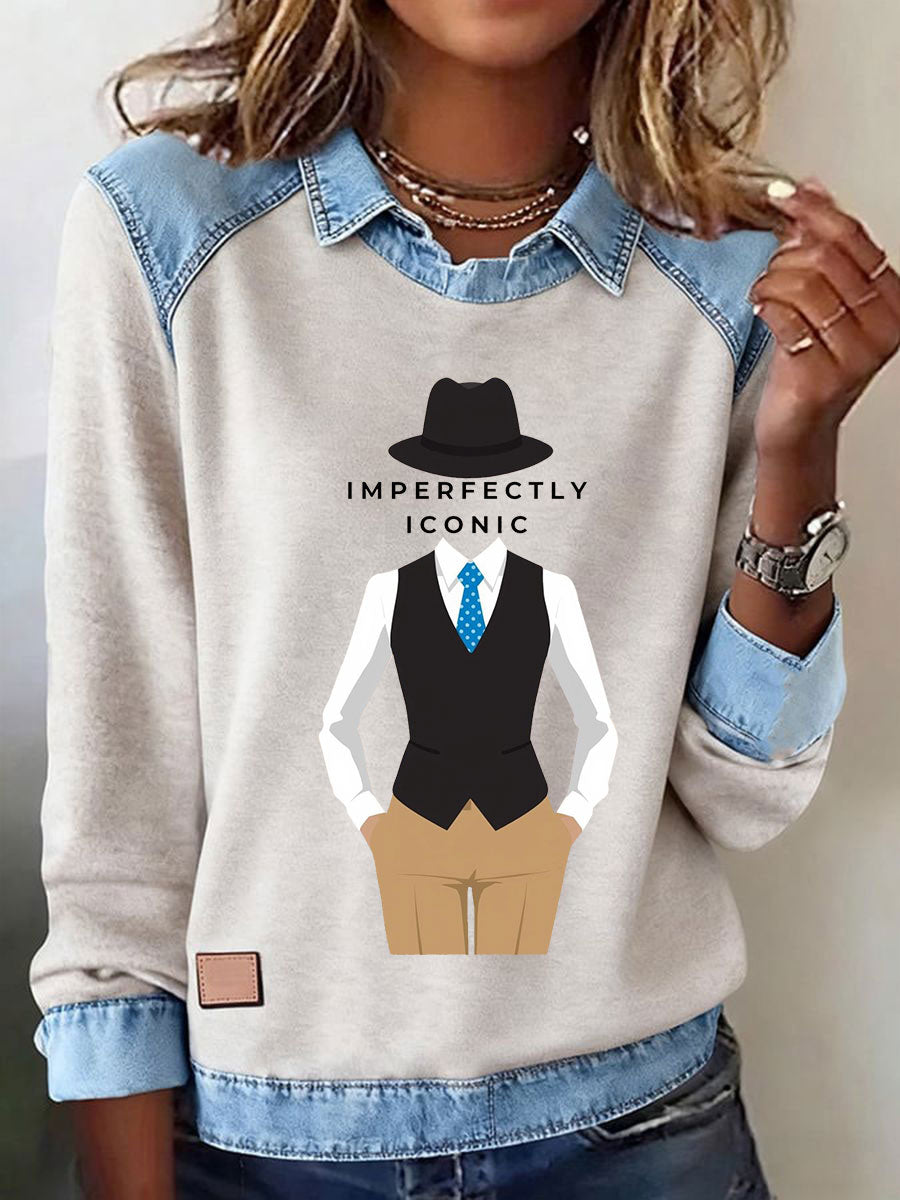 Women's Imperfectly Iconic Casual Long Sleeve Shirt