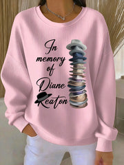 Women's In Memory Of Diane Ribbed Round-Neck Sweatshirt