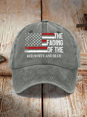 Unisex The Fading Of The Red White And Blue Print Hat