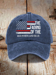 Unisex The Fading Of The Red White And Blue Print Hat