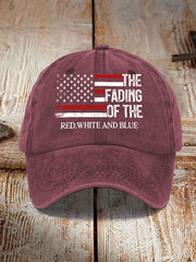 Unisex The Fading Of The Red White And Blue Print Hat