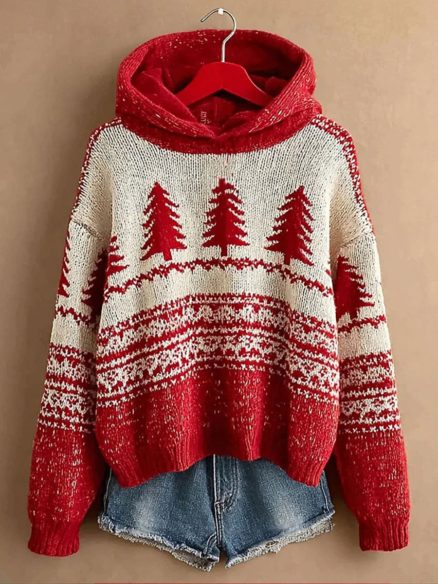 Women's Christmas Print Hoodie