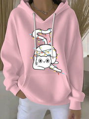 Women's Christmas Print Casual Hoodie