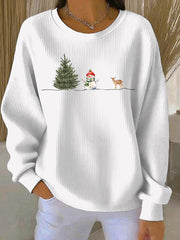Women's Christmas Print Casual Sweatshirt