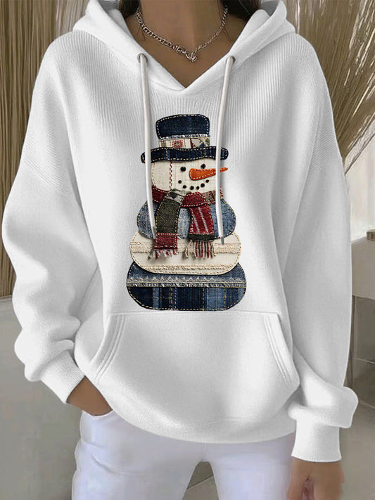 Women's Christmas Print Casual Hoodie