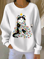 Women's Christmas Print Casual Sweatshirt