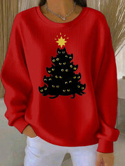 Women's Christmas Print Casual Sweatshirt
