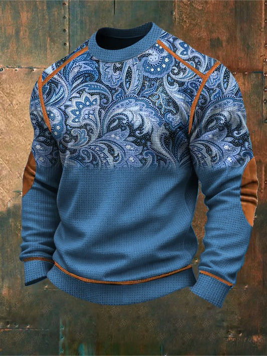 Men's Vintage Western Printed Sweatshirt
