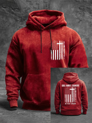 Men's God Family Country In That Order Print Hoodie