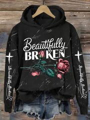 Women's Country Music Print Casual Hoodie