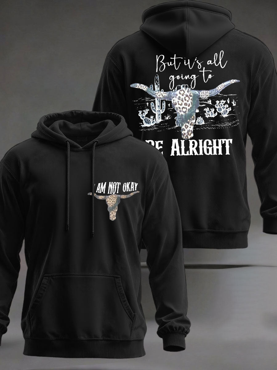 Men's Country Music Print Casual Hoodie