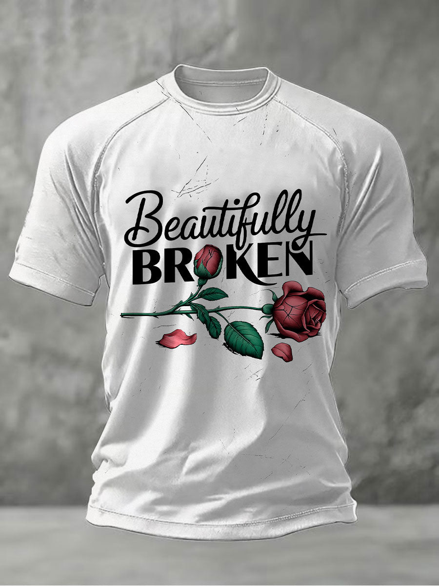 Men's Country Music Print Casual T-Shirt