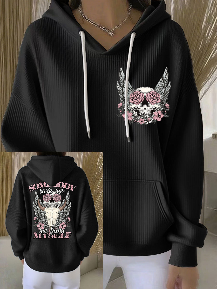 Women's Country Music Print Casual Hoodie